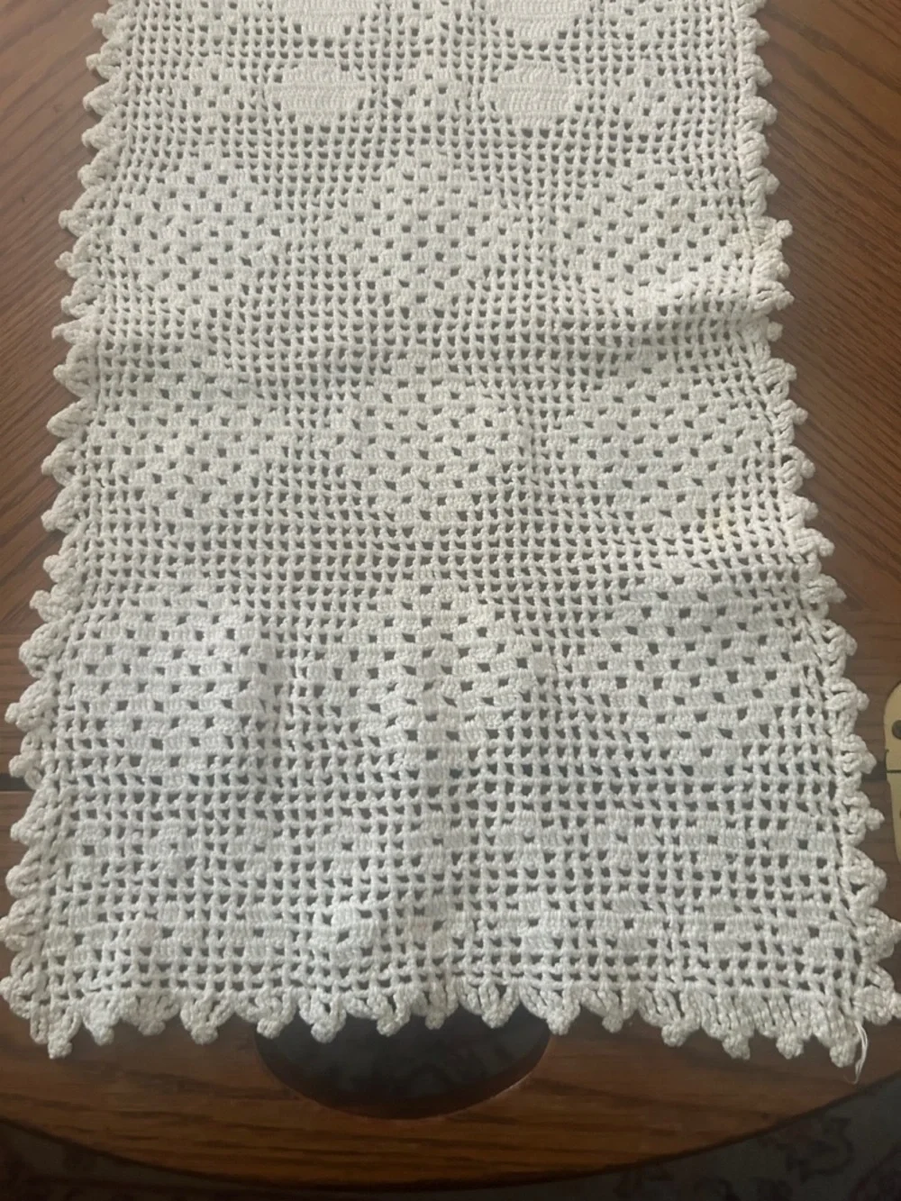 Vintage Crochet Table Runner